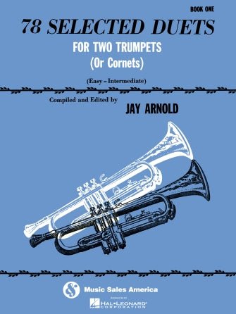 78 Selected Duets for Trumpet or Cornet - Book 1 Easy Intermediate Default Hal Leonard Corporation Music Books for sale canada