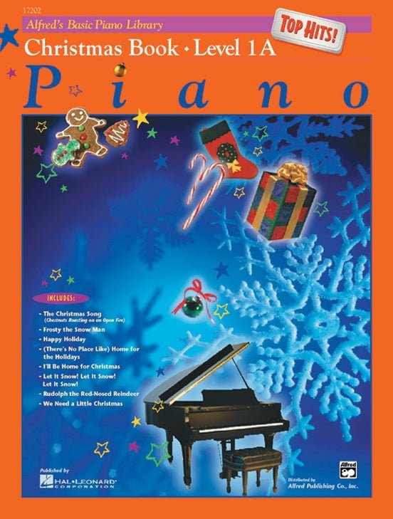 Alfred's Basic Piano Course: Christmas Book - Top Hits ! - Level 1A Alfred Music Publishing Music Books for sale canada