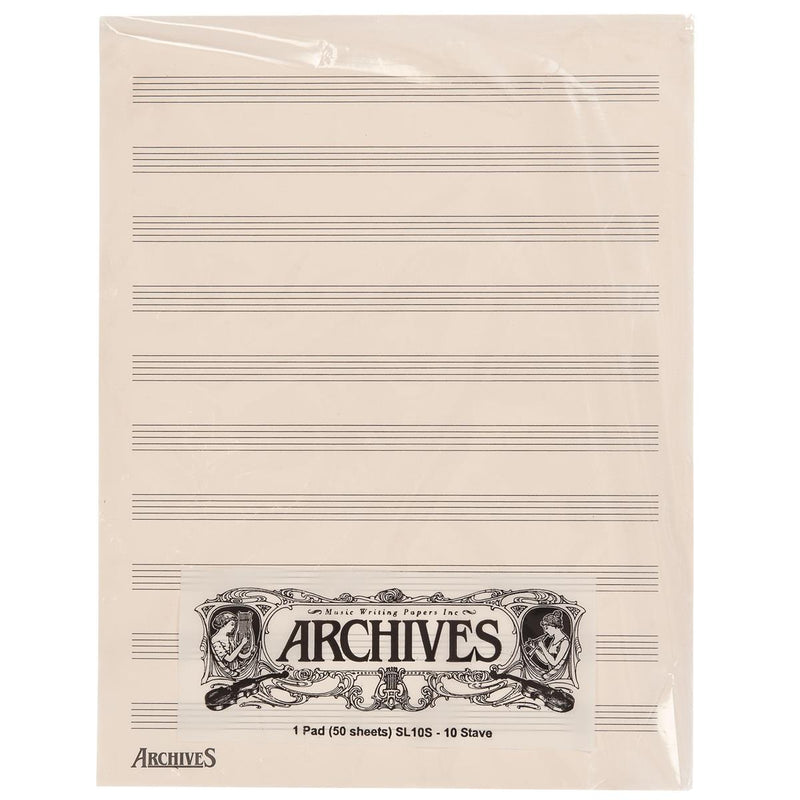 Archives Manuscript Paper Pad 10 Stave D'Addario &Co. Inc Accessories for sale canada