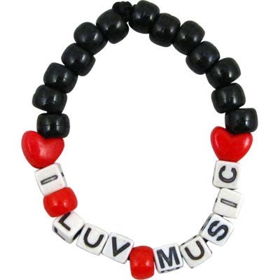 Bracelet Beaded I LOVE MUSIC Aim Gifts Accessories for sale canada