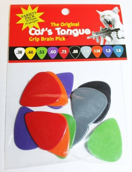 Cat s Tongue Grip Brain Pick Guitar Picks .38 White 10 Picks