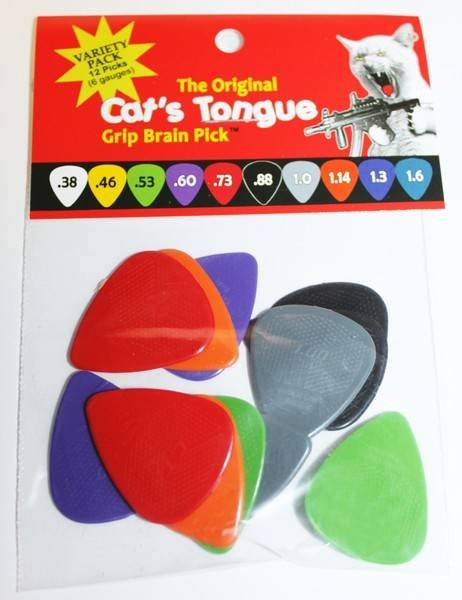 Cat's Tongue Grip Brain Pick Guitar Picks Variety Pack (12 Picks) Chargall Corp Guitar Accessories for sale canada