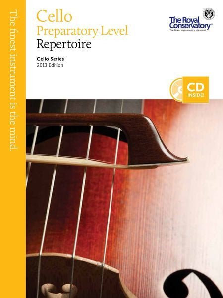 Cello Series, 2013 Edition Cello Repertoire Preparatory Level Default Frederick Harris Music Music Books for sale canada