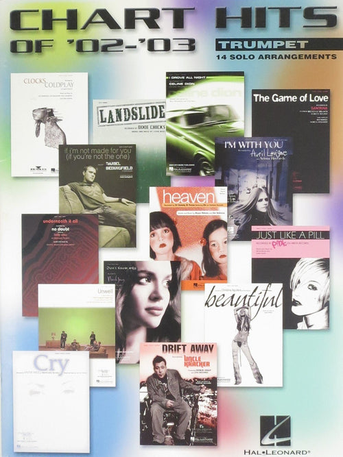 Chart Hits of "02-'03 Trumpet 14 Solo Arrangements Hal Leonard Corporation Music Books for sale canada