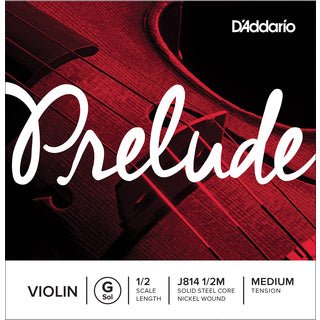 D'Addario Prelude Violin 1/2 Size Single String, Medium Tension G D'Addario &Co. Inc Violin Accessories for sale canada