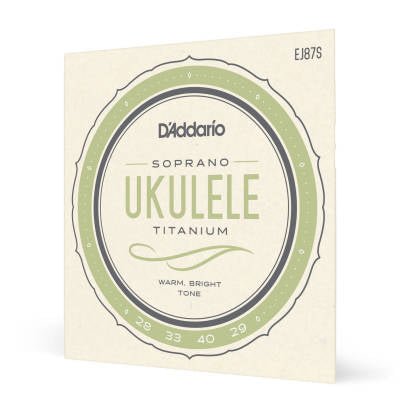 D'Addario Soprano Pro-Arté Titanium Warm, Bright Tone Ukulele Strings Set, EJ87S D'Addario &Co. Inc Ukulele Accessories for sale canada