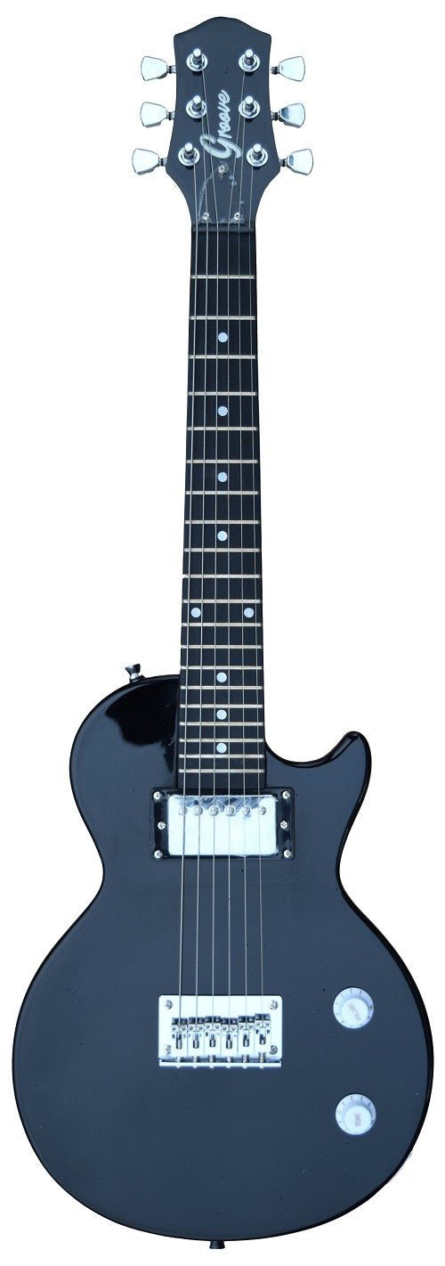 GROOVE Junior Electric Guitar 32'' LP Shaped Into Black Groove Factory Guitar for sale canada