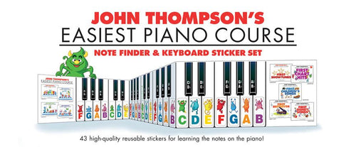 John Thompson's Easiest Piano Course, NOTE FINDER & KEYBOARD STICKER SET Hal Leonard Corporation Stickers for sale canada