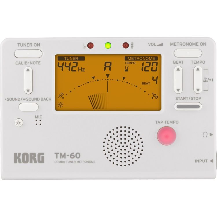 Korg Combo Tuner Metronome (White) TM-60 KORG Tuner for sale canada