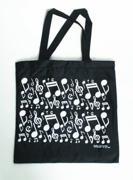 Music Note Tote Bag Musical Notes - Black Music Treasures Accessories for sale canada