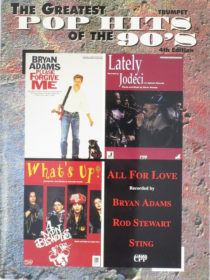 The Greatest Pop Hits of the '90s, 4th Edition, For Trumpet Default Alfred Music Publishing Music Books for sale canada
