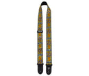 2" MULTICOLORED FLOWER PATTERN JACQUARD GUITAR STRAP Perri's Guitar Accessories for sale canada