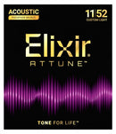 ELIXIR  ELIXIR Attune Phosphor Bronze Acoustic Guitar Strings Custom Light 11-52,Hamilton,Canada