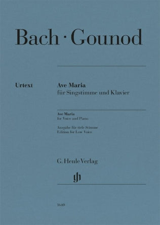 Bach - Gounod - Ave Maria for Low Voice and Piano,Hamilton,Canada