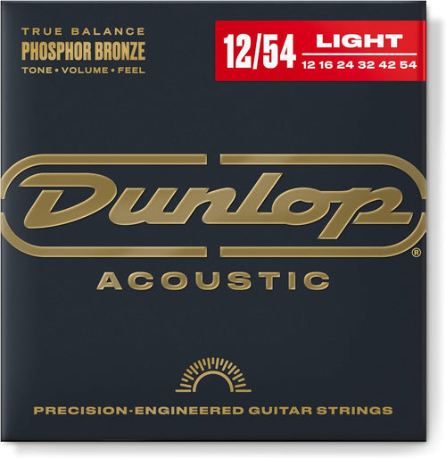 Dunlop Phosphor Bronze LIGHT Acoustic Guitar Strings 12/54,Hamilton,Canada