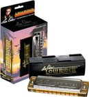 Lee Oskar Limited-Edition LowRider Major Diatonic Harmonica with Gold Comb, Key C,Hamilton,Canada