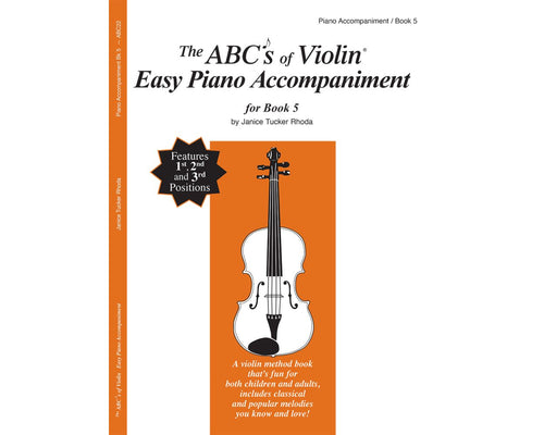 The ABCs of Violin, Book 5, Easy Piano Accompaniment,Hamilton,Canada