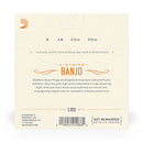D'Addario EJ63 - Nickel Tenor Banjo Medium Loop End,Hamilton,Canada
