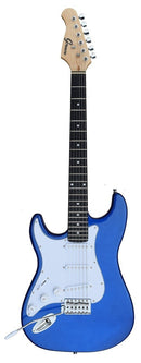 GROOVE Strat-Shaped Left-Handed Electric Guitar - Metallic Blue S2024LH/PB,Canada