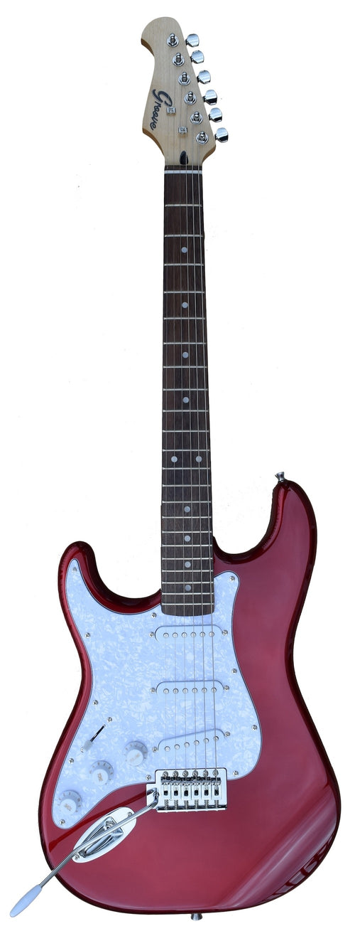 GROOVE Strat-Shaped Left-Handed Electric Guitar - Metallic Red LH S2024/MRD,Hamilton,Canada
