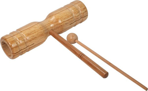 Mano Percussion Double Tone Block With Beater (Large),Canada
