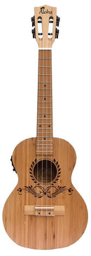 ALOHA UB713E BAMBOO SOLID TOP SIDE&BACK TENOR UKULELE WITH ACTIVE EQ + TUNER,Hamilton,Canada
