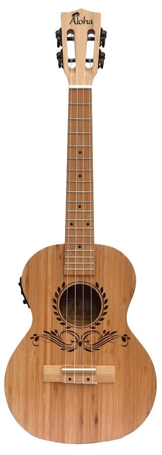 ALOHA UB713E BAMBOO SOLID TOP SIDE&BACK TENOR UKULELE WITH ACTIVE EQ + TUNER,Hamilton,Canada
