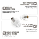 ALPINE Musicians Earplugs With Two Interchangeable Filter Sets & Case ALPINE Accessories for sale canada