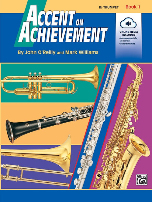 Accent on Achievement, Book 1 for B-flat Trumpet Book & Online Media Default Alfred Music Publishing Music Books for sale canada