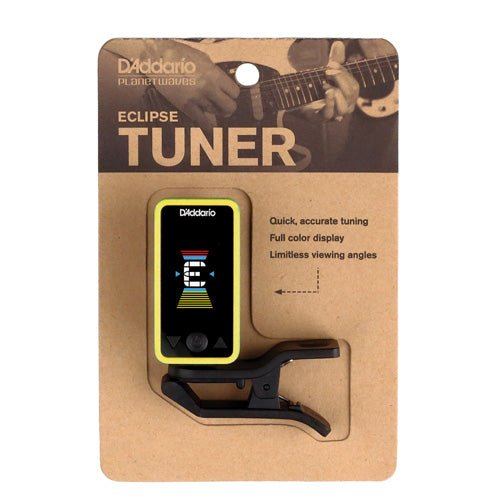 D'Addario Eclipse Clip-On Chromatic Tuner Yellow PW-CT-17YL D'Addario &Co. Inc Guitar Accessories for sale canada