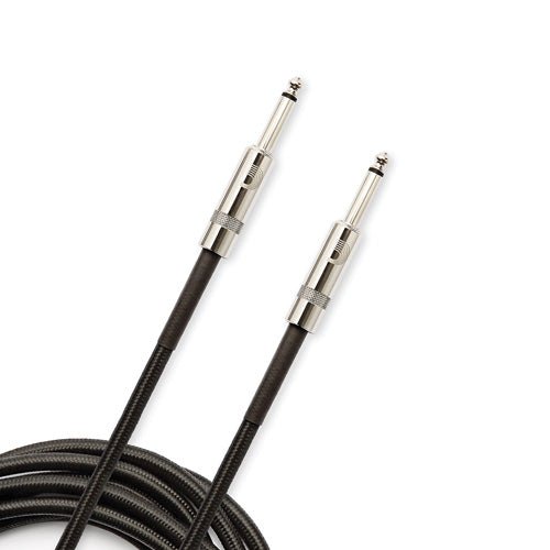 D'Addario PW-BG-10BK Braided Straight to Straight Instrument Cable - 10 foot Black D'Addario &Co. Inc Guitar for sale canada