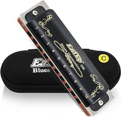 East Top T008K BK Blues Diatonic Harmonica - Black Cover LF East Top Harmonica for sale canada