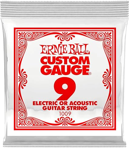 Ernie Ball 1009 Nickel Wound Electric or Acoustic Guitar String - 0.009 Ernie Ball Guitar Accessories for sale canada