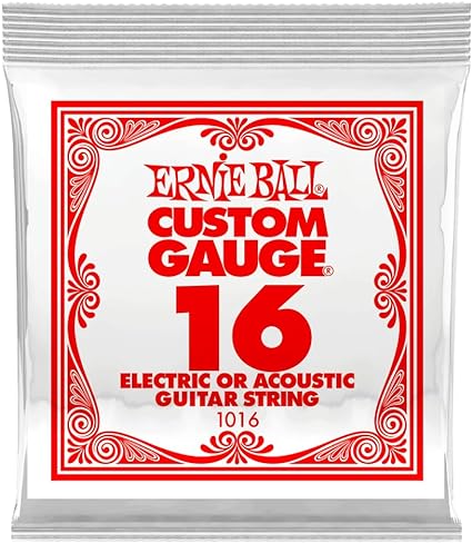 Ernie Ball 1016 Nickel Wound Electric or Acoustic Guitar String - 0.016 Ernie Ball Guitar Accessories for sale canada