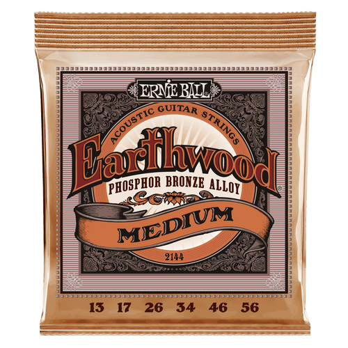 Ernie Ball Earthwood Phosphor Bronze Acoustic Guitar Strings - Medium 13 - 56 Gauge Ernie Ball Guitar Accessories for sale canada