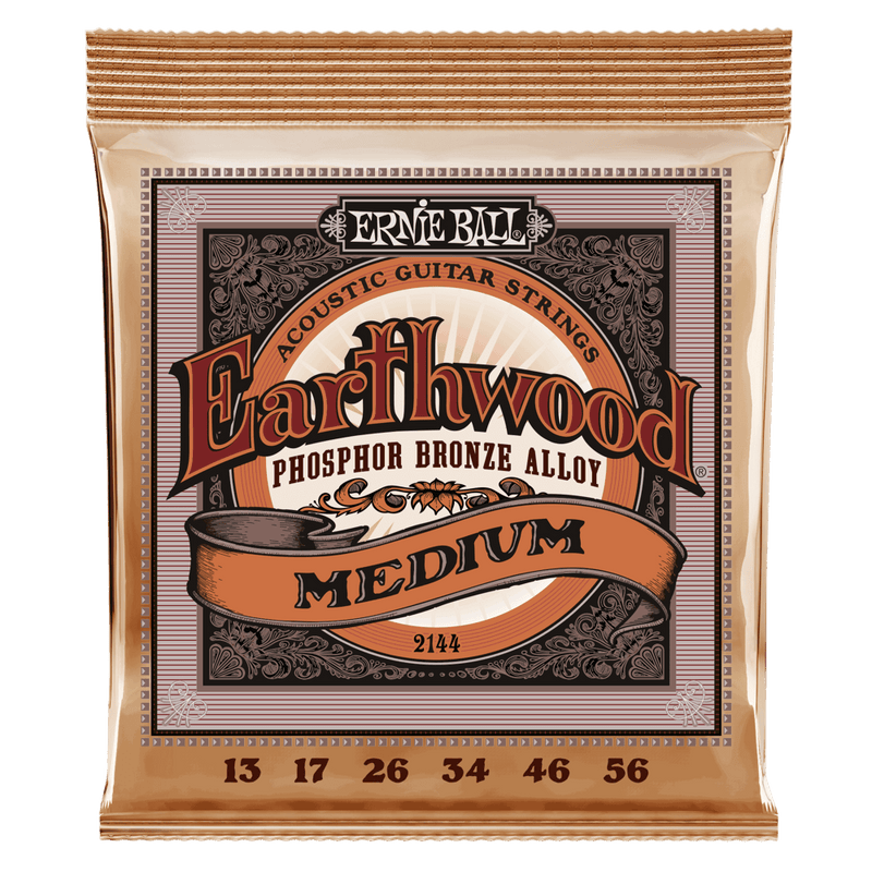 Ernie Ball Earthwood Phosphor Bronze Acoustic Guitar Strings - Medium 13 - 56 Gauge Ernie Ball Guitar Accessories for sale canada