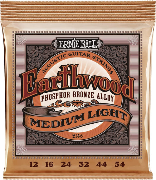 Ernie Ball Earthwood Phosphor Bronze Acoustic Guitar Strings - Medium Light 12 - 54 Gauge Ernie Ball Guitar Accessories for sale canada