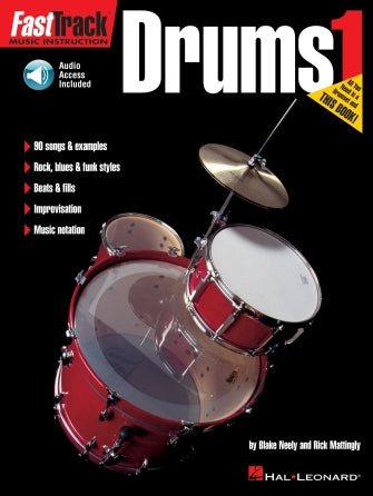 FastTrack Drums Method – Book 1 with Audio Access Default Hal Leonard Corporation Music Books for sale canada