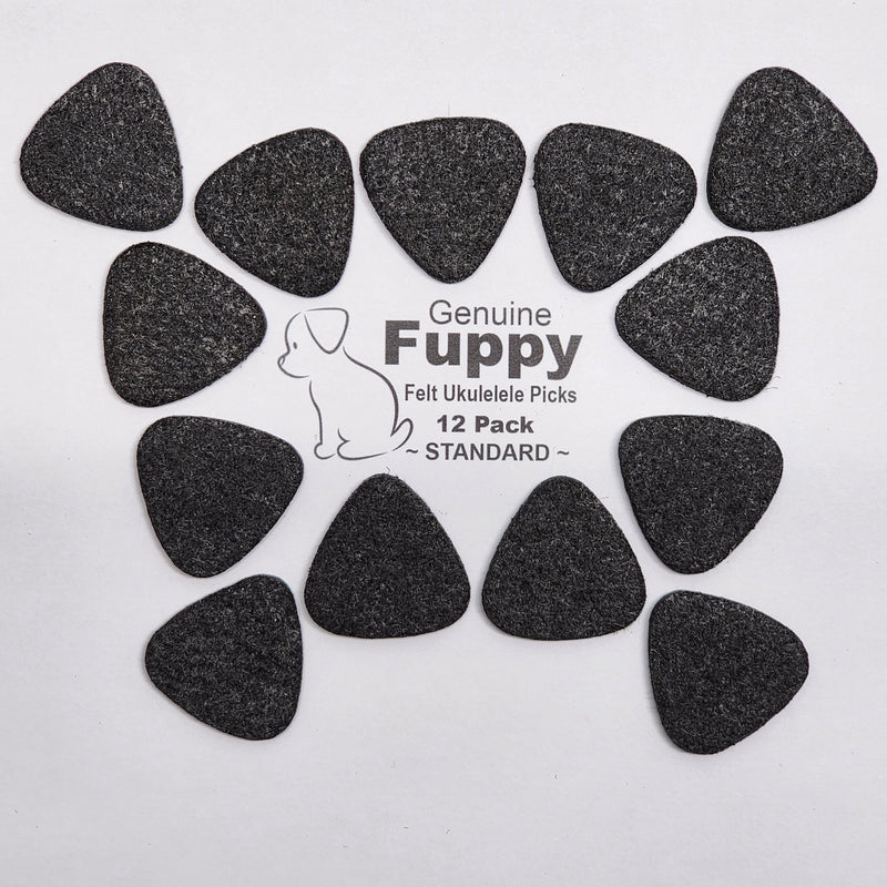 Genuine Fuppy Felt Ukulele Pick – Standard – 12 Pack