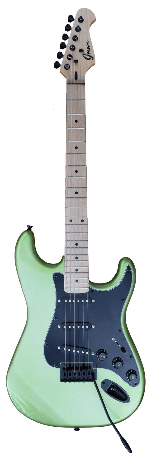GROOVE Strat-Shaped Electric Guitar - Metallic Green S2024/MMG,Hamilton,Canada
