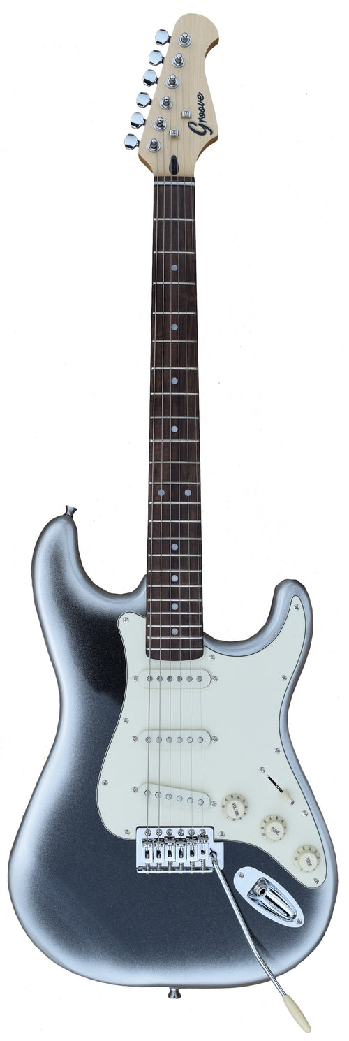 GROOVE Strat-Shaped Electric Guitar - Silver Fade Finish S2024/SVEC,Hamilton,Canada