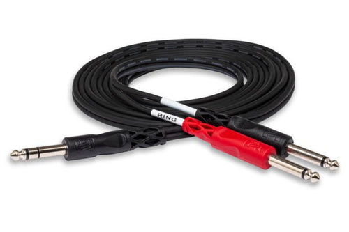 Hosa STP - 201 Insert Cable 1/4 in TRS to Dual 1/4 in TS Hosatech Accessories for sale canada