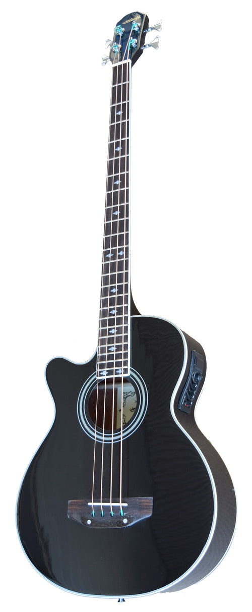 MADERA AB470CE LEFT-HANDED ACOUSTIC BASS - BLACK,Hamilton,Canada
