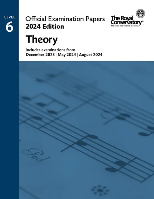 Official Examination Papers Level 6 Theory - 2024 & 2020 & 2017 & 2016 2024 Edition Frederick Harris Music Music Books for sale canada