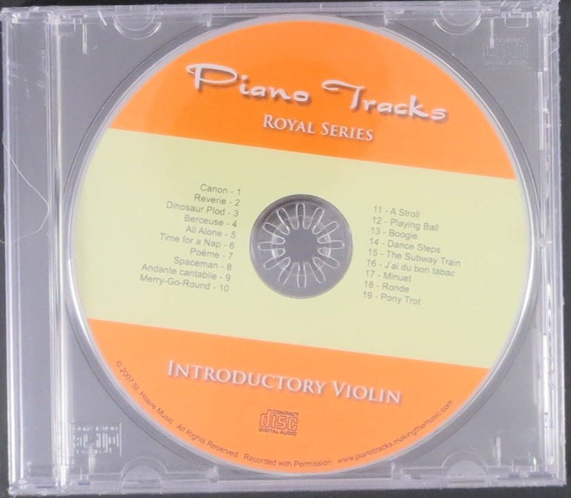 Piano Tracks for Violin Repetoire Level Introductory, (CD) Royal Series CD for sale canada