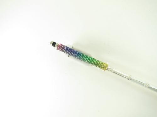 Rozanna's Violins Glow Bow Multi Color White Carbon Fiber Violin Bow Multicolor handle Rozanna's Violins Violin for sale canada
