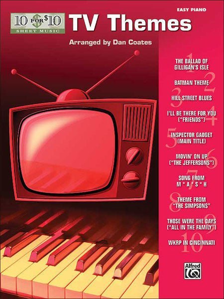 10 for 10 Sheet Music: TV Themes Default Alfred Music Publishing Music Books for sale canada