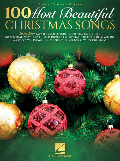 100 Most Beautiful Christmas Songs - P/V/G Hal Leonard Corporation Music Books for sale canada