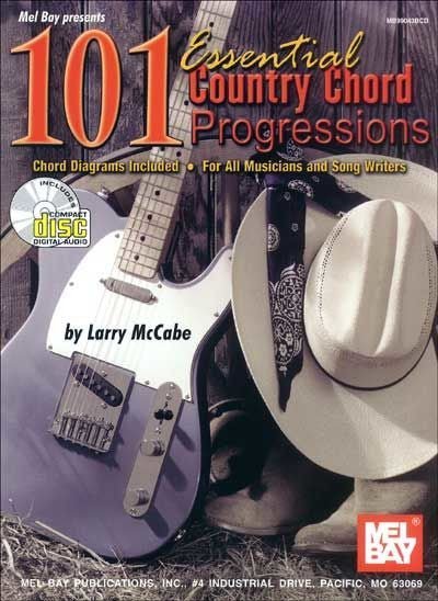 101 Essential Country Chord Progressions (Book & CD) Default Mel Bay Publications, Inc. Music Books for sale canada