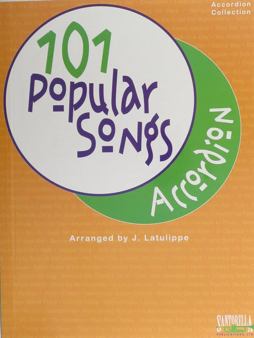 101 Popular Songs Accordion Santorella Publications Music Books for sale canada